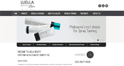 Desktop Screenshot of luellabeautysalon.com.au